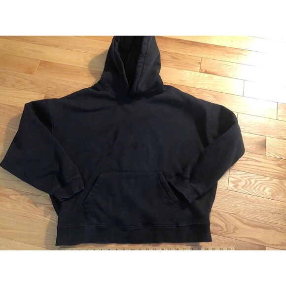 Premium NovaMen Solid Black Hoodie Large Super Soft Heavy Pullover - Picture 8 of 9